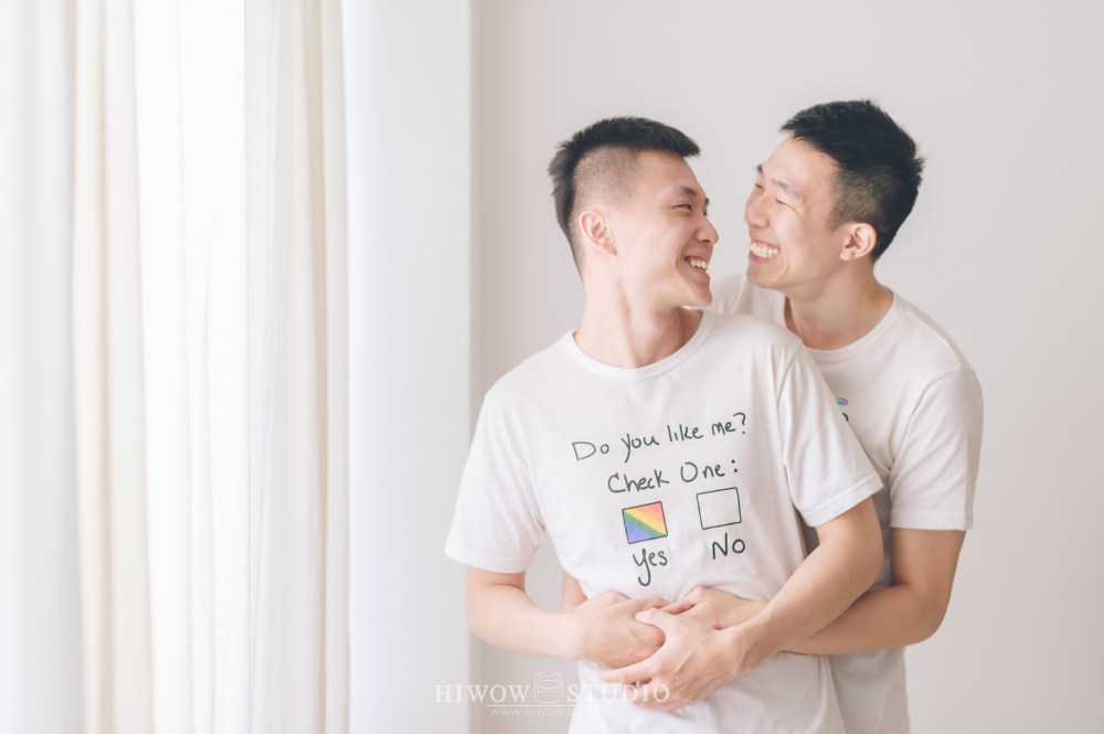 同志婚紗/海蛙攝影/austin/hiwow.studio/婚姻平權/自助婚紗/情侶寫真/居家婚紗/生活風
