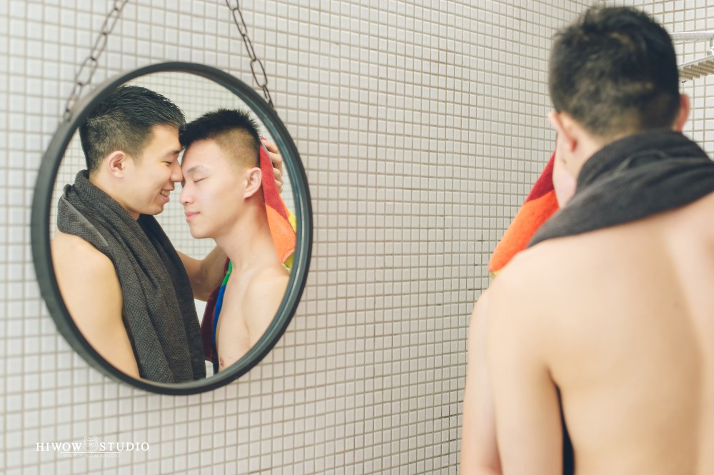 同志婚紗/海蛙攝影/austin/hiwow.studio/婚姻平權/自助婚紗/情侶寫真/居家婚紗/生活風