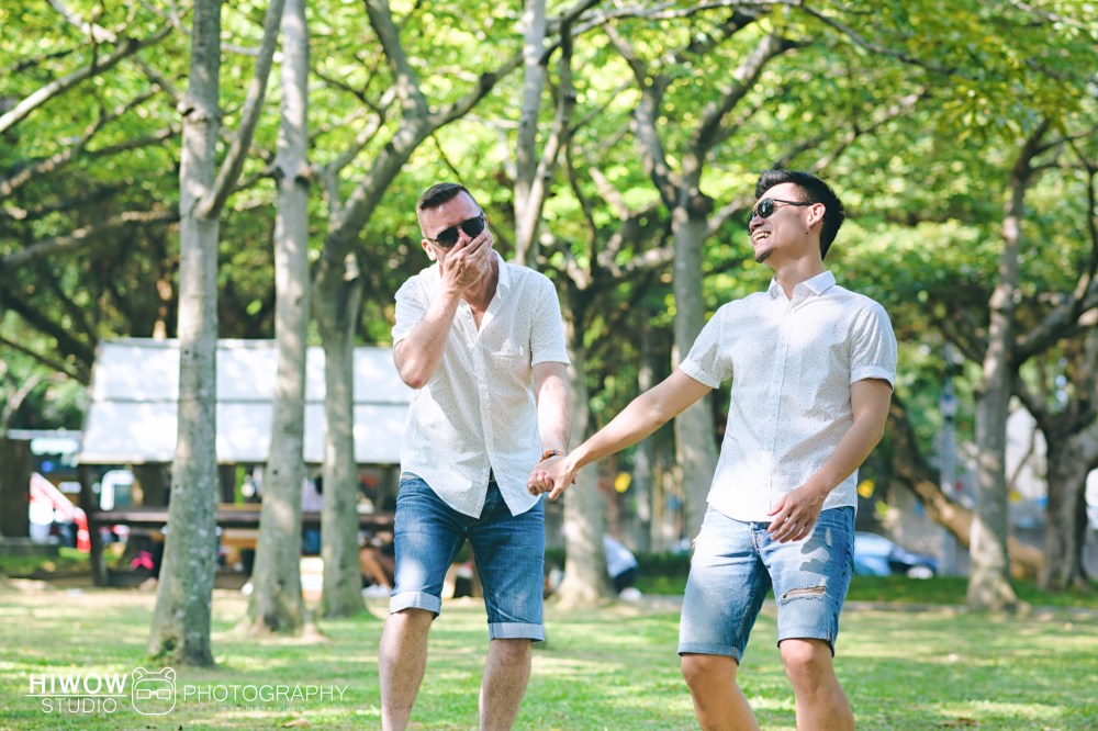 同志婚紗/海蛙攝影/austin/hiwow.studio/婚姻平權/自助婚紗/情侶寫真/澳洲/凡登西服/台北花博公園