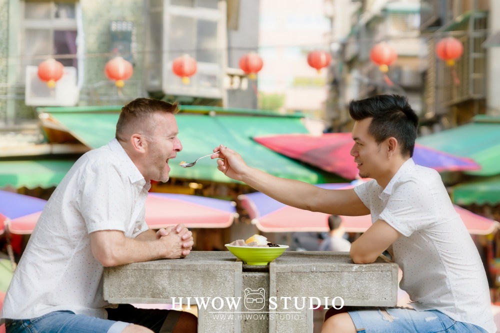 同志婚紗/海蛙攝影/austin/hiwow.studio/婚姻平權/自助婚紗/情侶寫真/澳洲/凡登西服/台北花博公園
