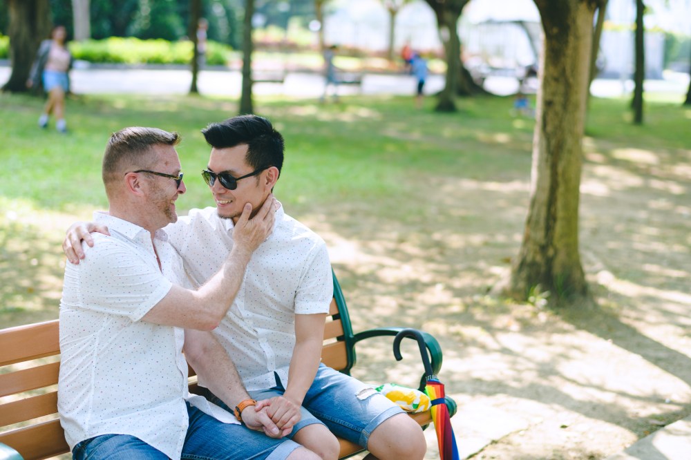 同志婚紗/海蛙攝影/austin/hiwow.studio/婚姻平權/自助婚紗/情侶寫真/澳洲/凡登西服/台北花博公園