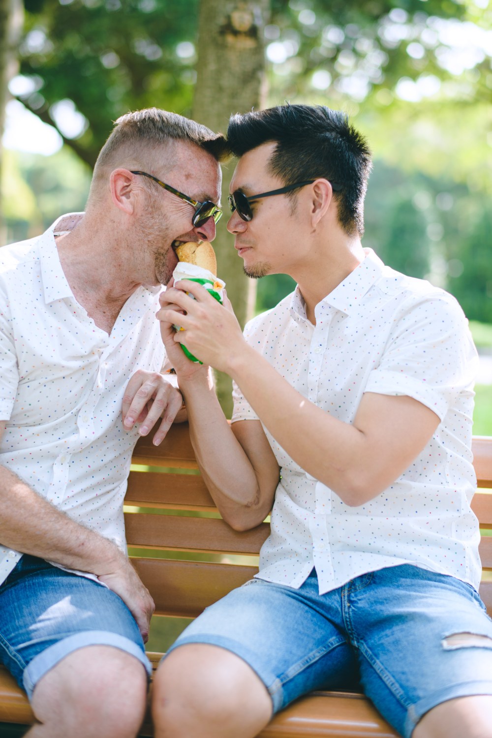 同志婚紗/海蛙攝影/austin/hiwow.studio/婚姻平權/自助婚紗/情侶寫真/澳洲/凡登西服/台北花博公園