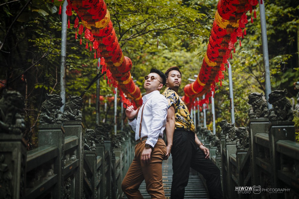 同志婚紗/海蛙攝影/austin/hiwow.studio/婚姻平權/自助婚紗/情侶寫真/語不驚人毛不休/東潮時裝西服/芝山岩