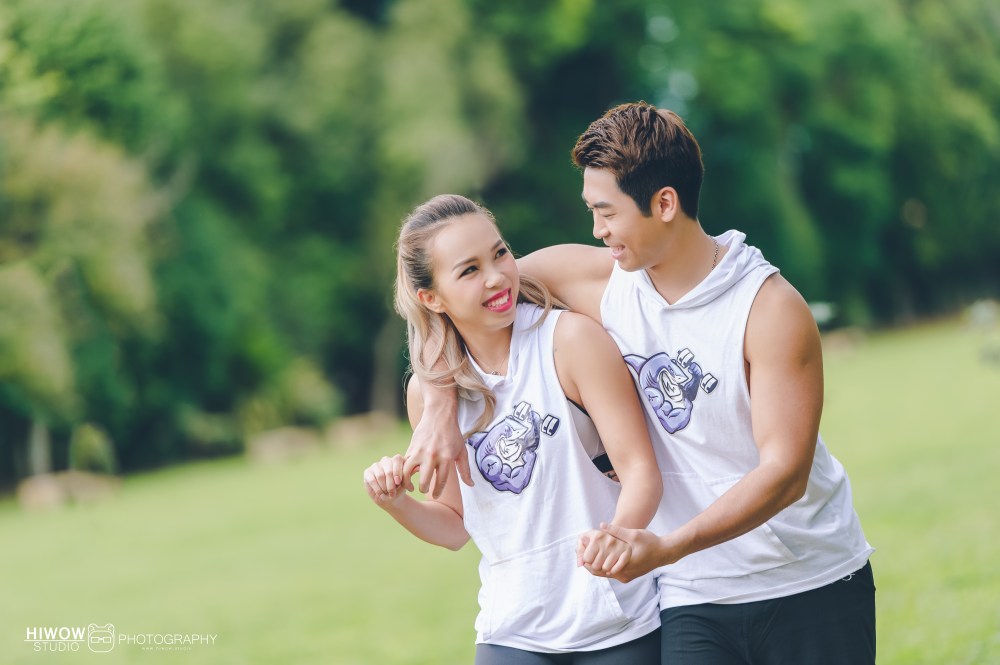 HIWOW 海蛙 海蛙攝影 自助婚紗 淡水 好拍市集　健身教練　居家風　