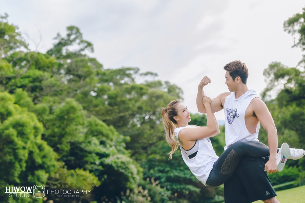HIWOW 海蛙 海蛙攝影 自助婚紗 淡水 好拍市集　健身教練　居家風　