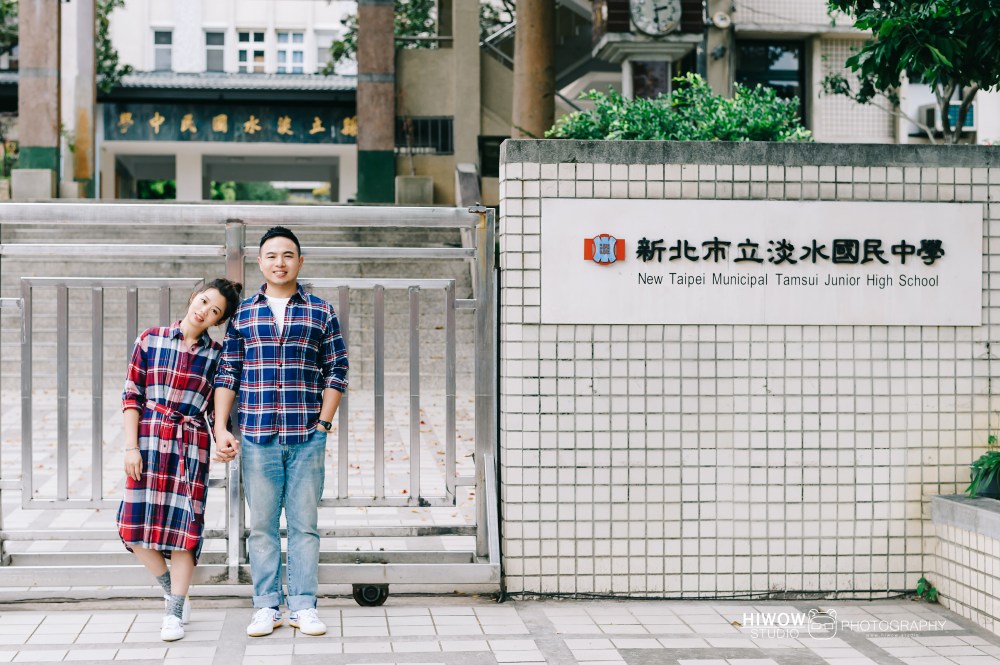 HIWOW 海蛙 海蛙攝影 自助婚紗 淡水 輕婚紗　情侶寫真　橄欖球