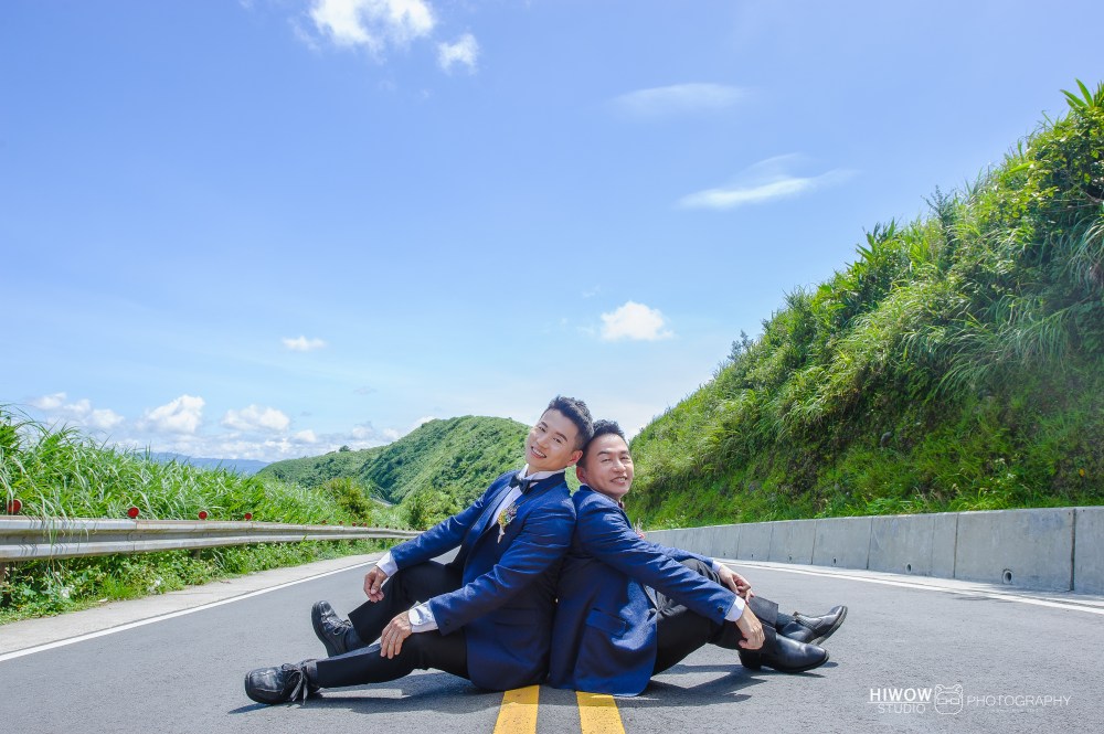 同志婚紗/海蛙攝影/austin/hiwow.studio/婚姻平權/男男婚紗/自助婚紗/健身夫夫/情侶寫真/同性婚紗/凡登男士西服/不驗亭